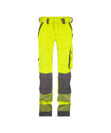 High-Visibility Broek Aruba Dames - Fluogeel/Cementgrijs