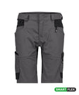 Werkshort Axis Next Dames - Antracietgrijs/Zwart