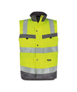 High-Visibility Bodywarmer Bilbao - Fluogeel/Cementgrijs