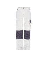 Werkbroek Boston Dames - Wit/Cementgrijs