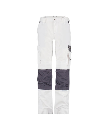 Werkbroek Boston Dames - Wit/Cementgrijs