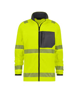 High-Visibility Midlayerjacket Camden - Fluogeel/Cementgrijs