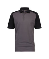 Poloshirt Cesar - Cementgrijs/Zwart