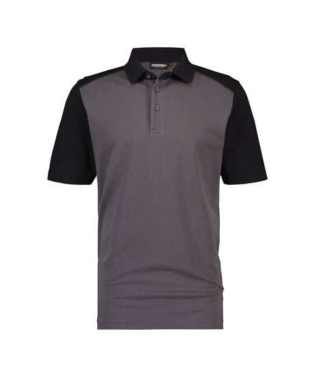 Poloshirt Cesar - Cementgrijs/Zwart