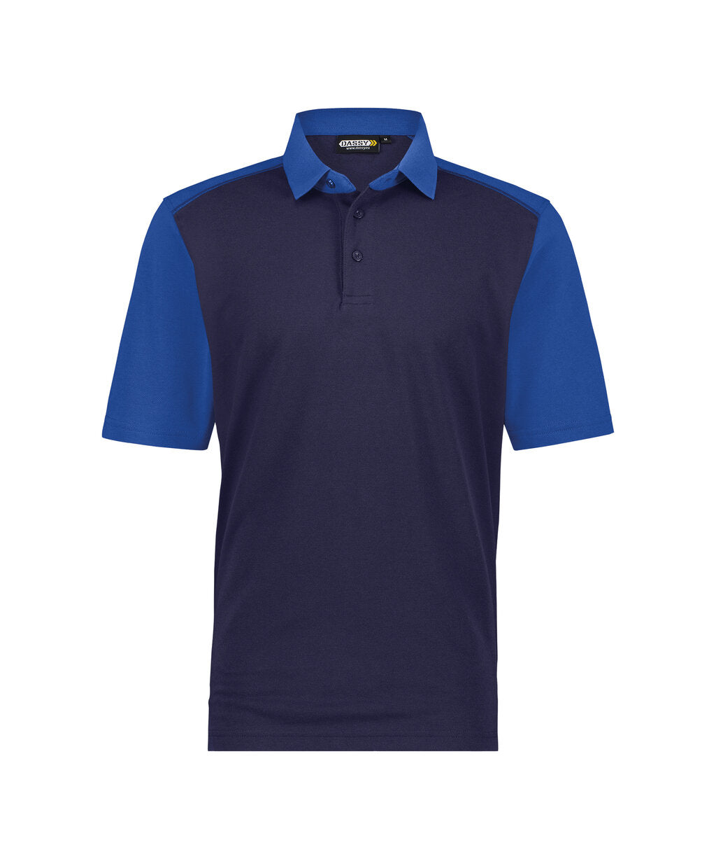 Poloshirt Cesar - Marineblauw/Korenblauw
