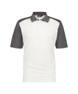 Poloshirt Cesar - Wit/Cementgrijs