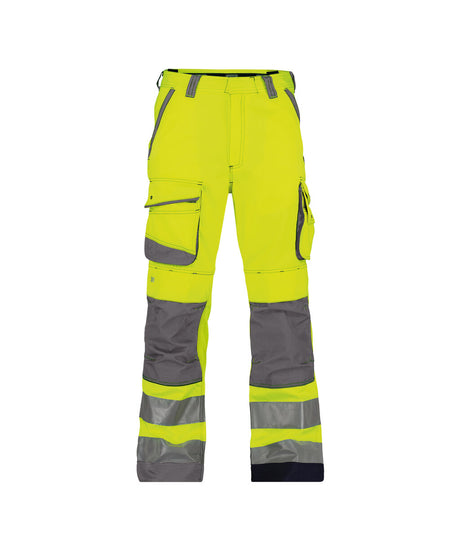 High-Visibility Broek Chicago - Fluogeel/Cementgrijs
