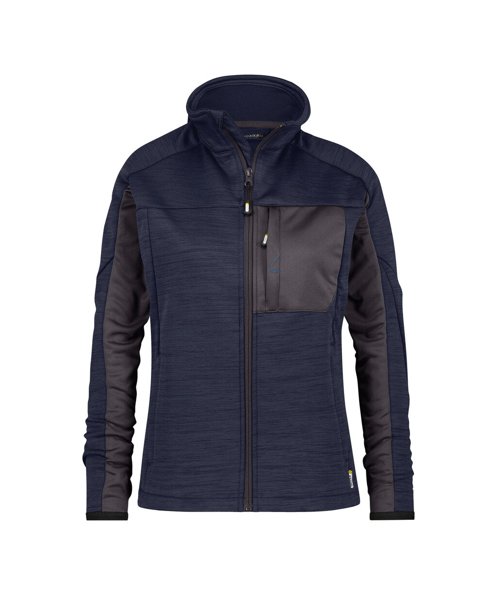 Midlayervest Convex Dames - Nachtblauw/Antracietgrijs
