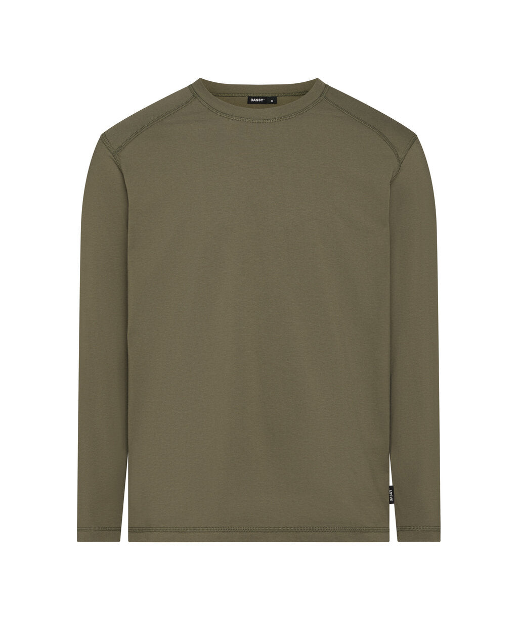 T-shirt met lange mouwen Fund - Kakigroen