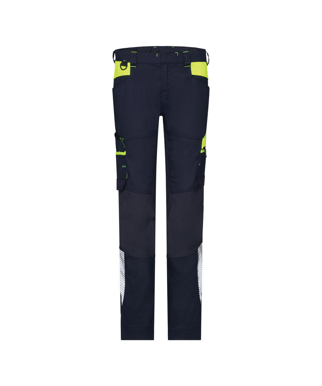 Werkbroek Hong Kong Dames - Nachtblauw/Fluogeel