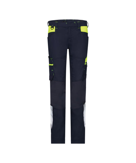 Werkbroek Hong Kong Dames - Nachtblauw/Fluogeel