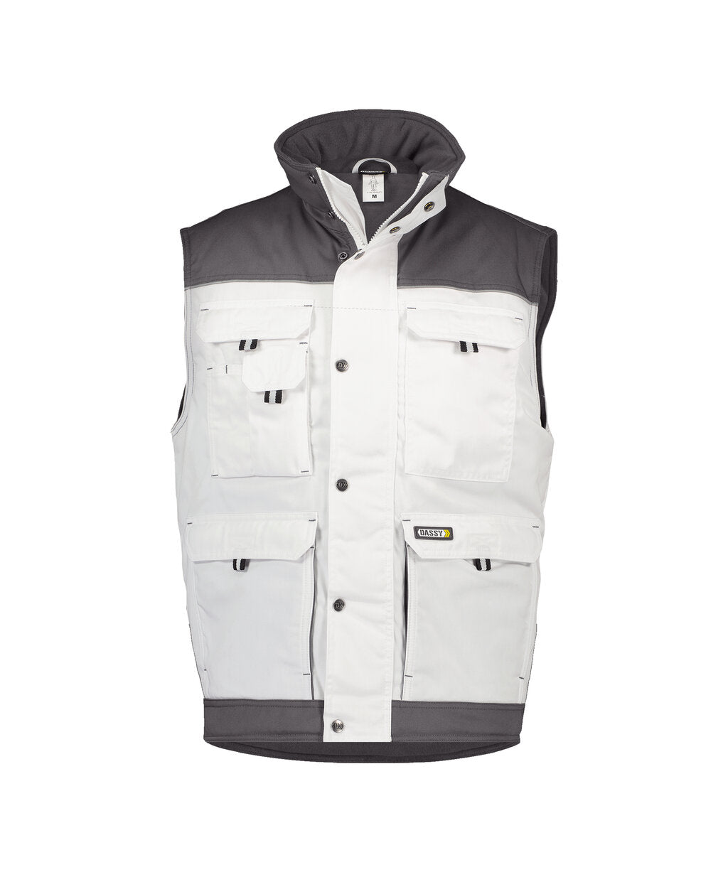 Bodywarmer Hulst - Wit/Cementgrijs