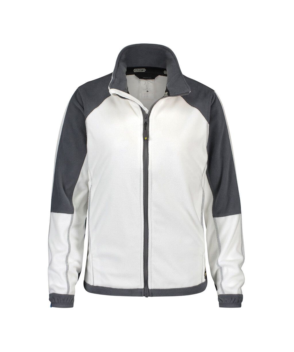 Fleecevest Kazan Dames - Wit/Cementgrijs