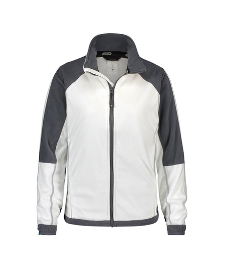 Fleecevest Kazan Dames - Wit/Cementgrijs