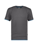 T-shirt Kinetic - Antracietgrijs/Azuurblauw