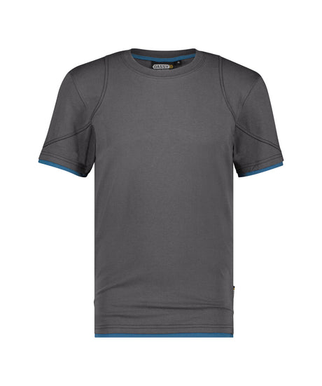 T-shirt Kinetic - Antracietgrijs/Azuurblauw