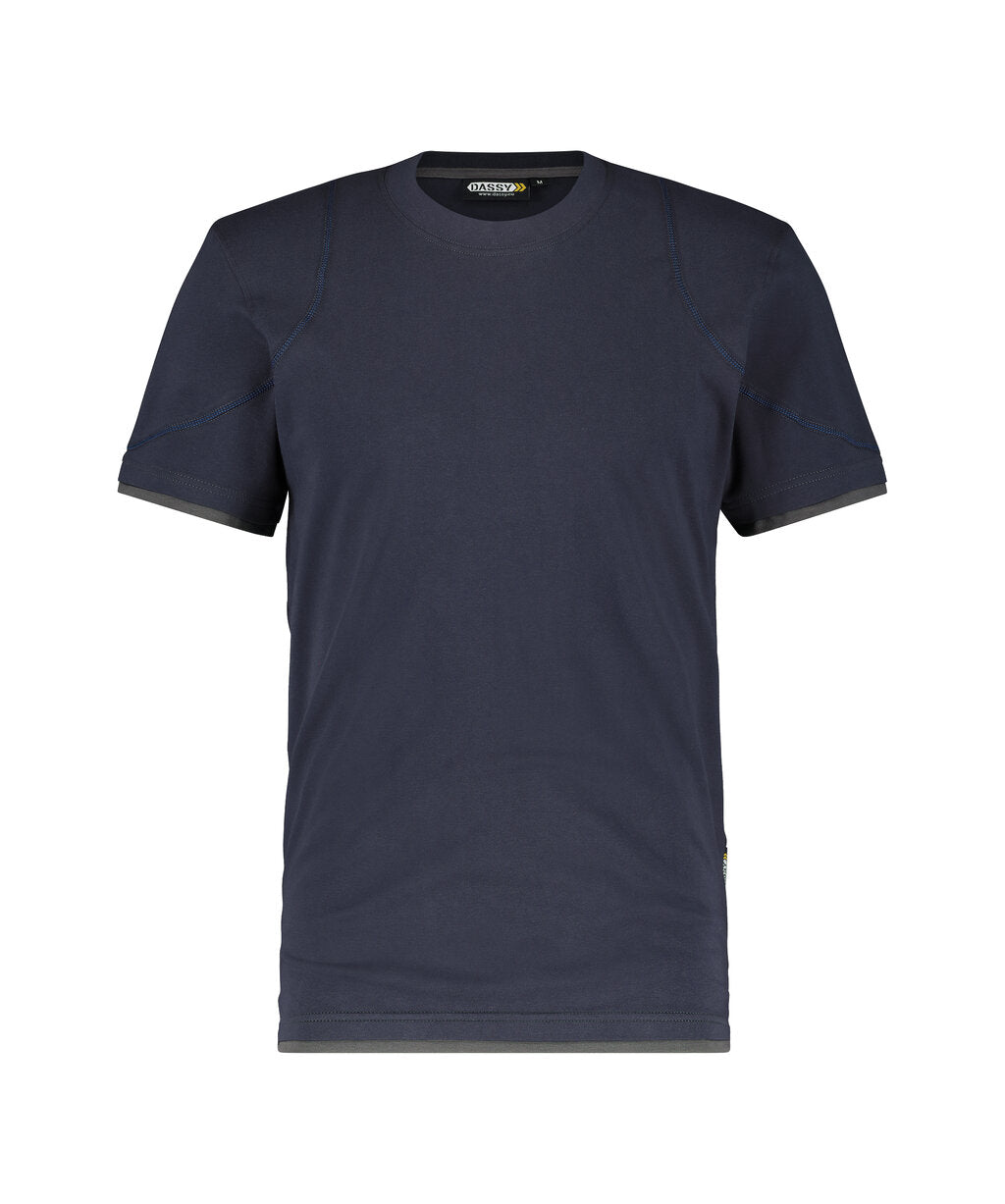 T-shirt Kinetic - Nachtblauw/Antracietgrijs