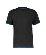 T-shirt Kinetic - Zwart/Azuurblauw