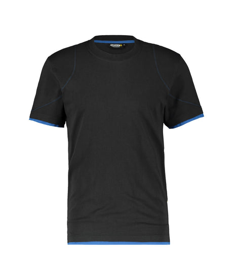 T-shirt Kinetic - Zwart/Azuurblauw