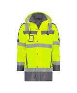 High-Visibility Parka Limasol - Fluogeel/Cementgrijs