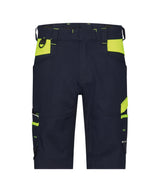 Werkshort Manilla Dames - Nachtblauw/Fluogeel