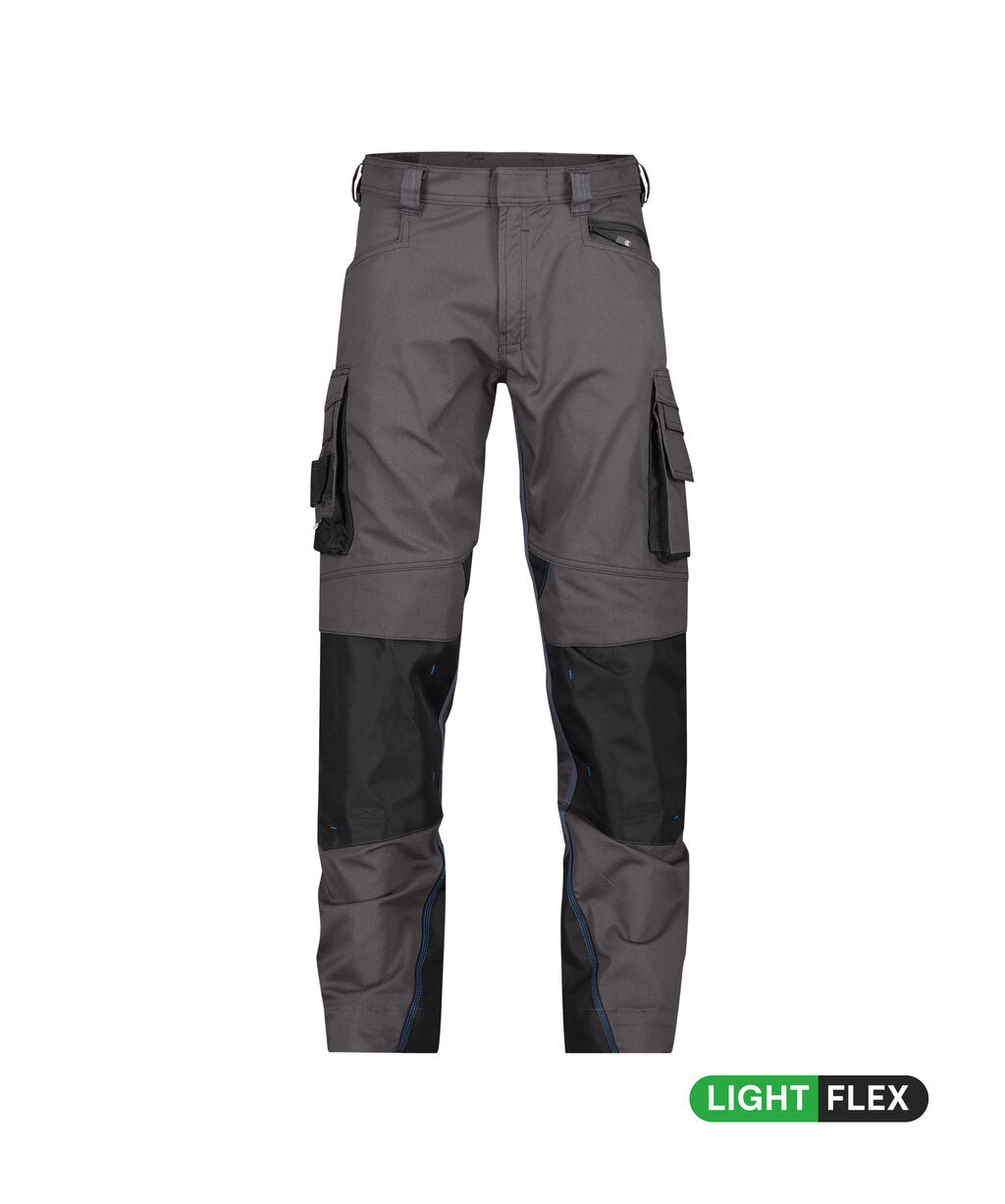 Werkbroek met kniezakken Nova - Antracietgrijs/Zwart