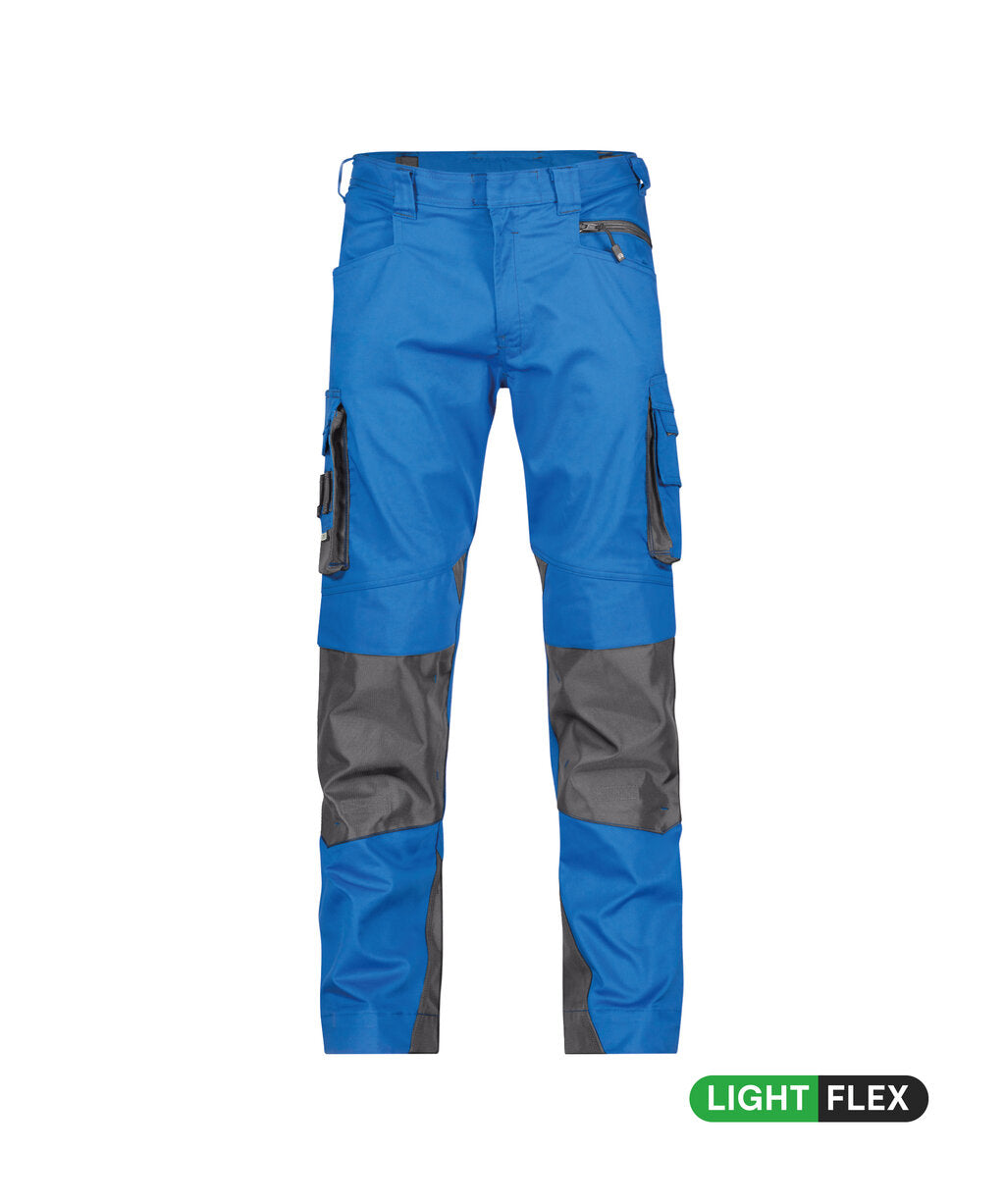 Werkbroek met kniezakken Nova - Azuurblauw/Antracietgrijs