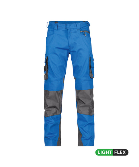 Werkbroek met kniezakken Nova - Azuurblauw/Antracietgrijs
