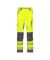High-Visibility softshelljas Malaga Dames - Fluogeel/Cementgrijs