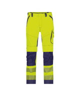 High-Visibility Broek Odessa - Fluogeel/Marineblauw