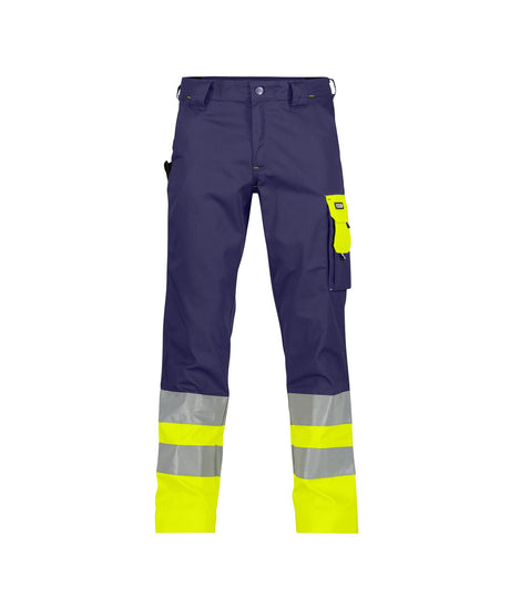 High-Visibility Werkbroek Omaha - Marineblauw/Fluogeel