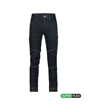 Werkjeans Osaka - Jeansblauw/Zwart