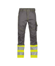 High-Visibility Werkbroek Phoenix - Cementgrijs/Fluogeel