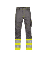 High-Visibility Werkbroek Phoenix - Cementgrijs/Fluogeel