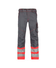 High-Visibility Werkbroek Phoenix - Cementgrijs/Fluorood