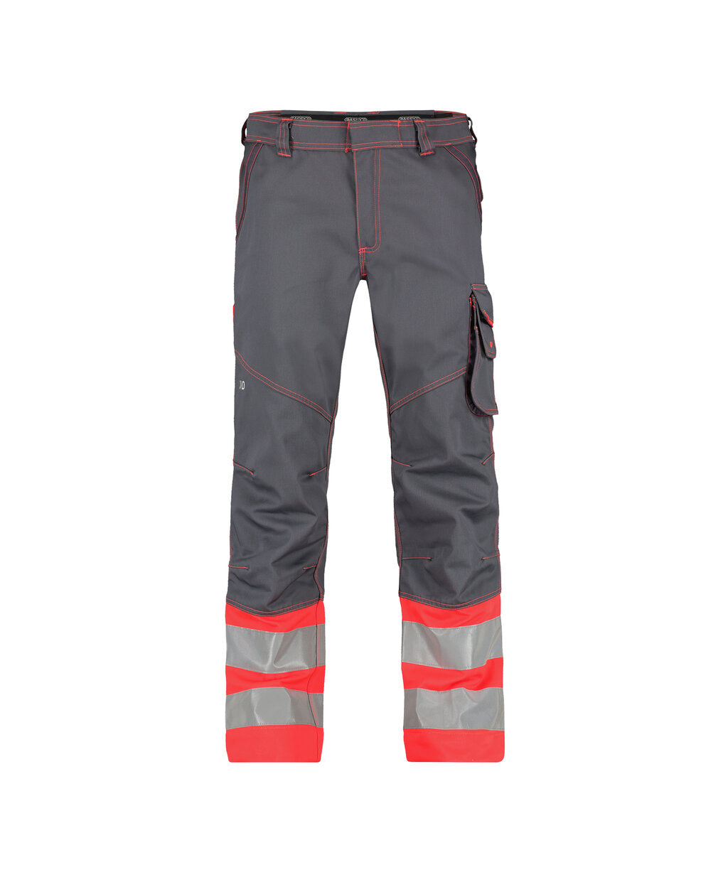 High-Visibility Werkbroek Phoenix - Cementgrijs/Fluorood