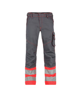 High-Visibility Werkbroek Phoenix - Cementgrijs/Fluorood