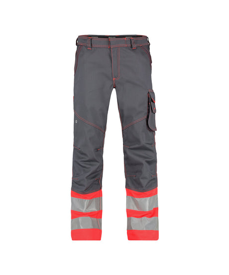 High-Visibility Werkbroek Phoenix - Cementgrijs/Fluorood