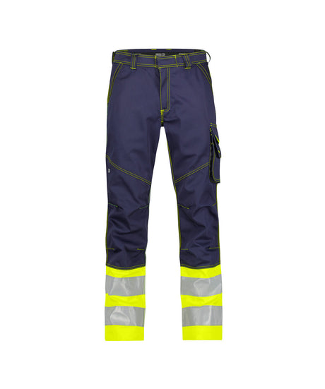 High-Visibility Werkbroek Phoenix - Marineblauw/Fluogeel