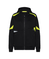 Hoodie Santos Dames - Zwart/Fluogeel