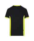 T-shirt Tampico - Zwart/Fluogeel
