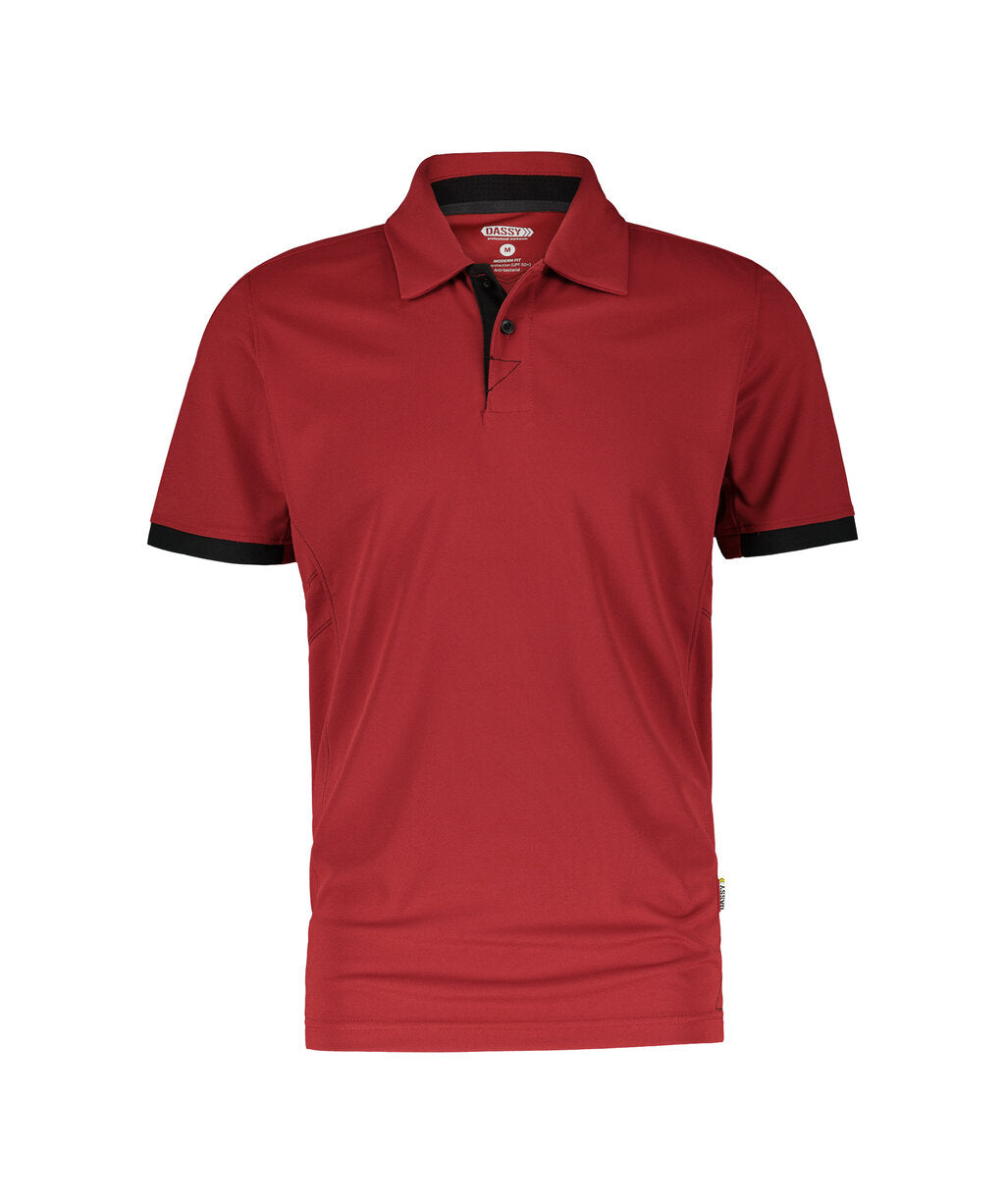 Poloshirt Traxion - Rood/Zwart
