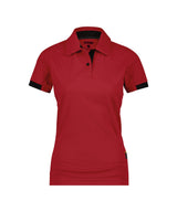 Poloshirt Traxion Dames - Rood/Zwart