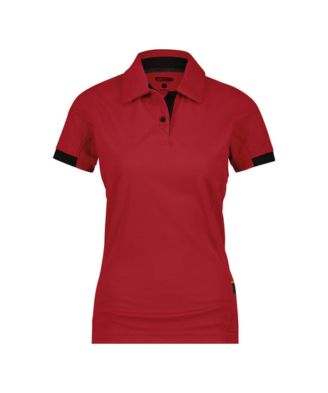Poloshirt Traxion Dames - Rood/Zwart