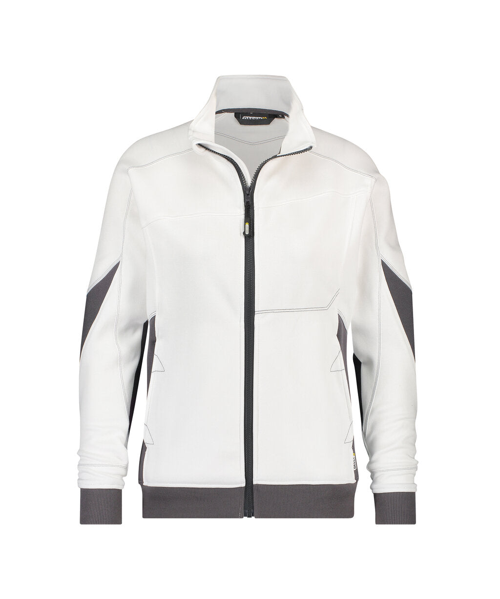 Sweater Velox Dames - Wit/Antracietgrijs