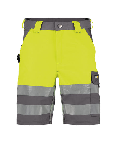 High-Visibility Short Venna - Cementgrijs/Fluogeel