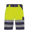 High-Visibility Short Venna - Marineblauw/Fluogeel