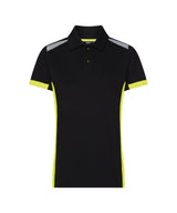 Polo Veracruz Dames - Zwart/Fluogeel