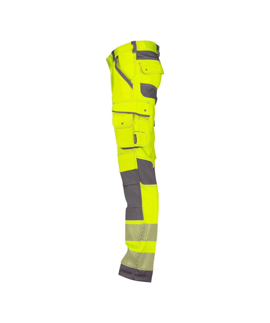 High-Visibility Werkbroek Aruba - Fluogeel/Cementgrijs