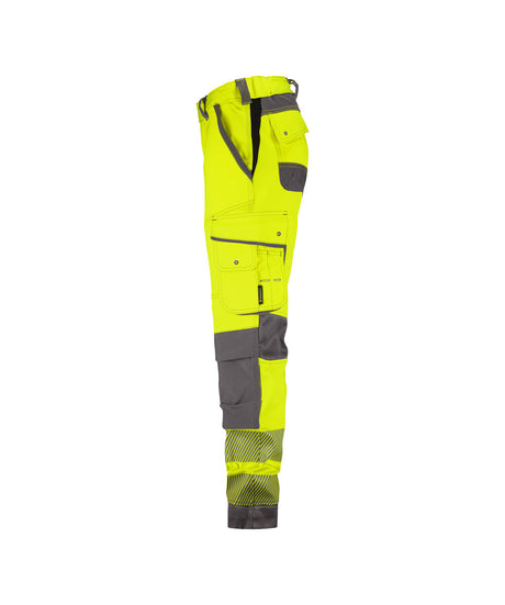 High-Visibility Broek Aruba Dames - Fluogeel/Cementgrijs